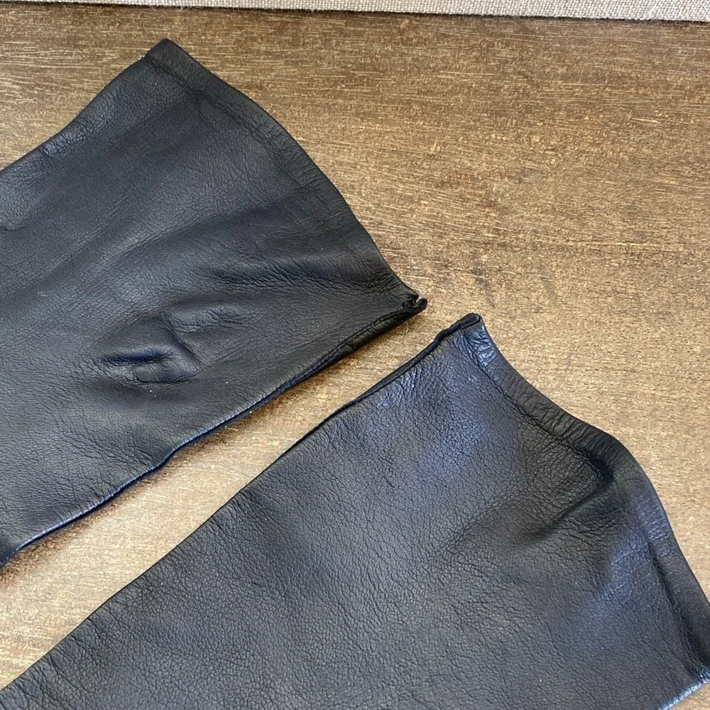 VTG‎ Elegant Black Kid Leather 12.5